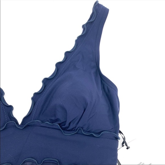 NWT DKNY Navy Blue One Piece Swimsuit Size 6 - Picture 7 of 8